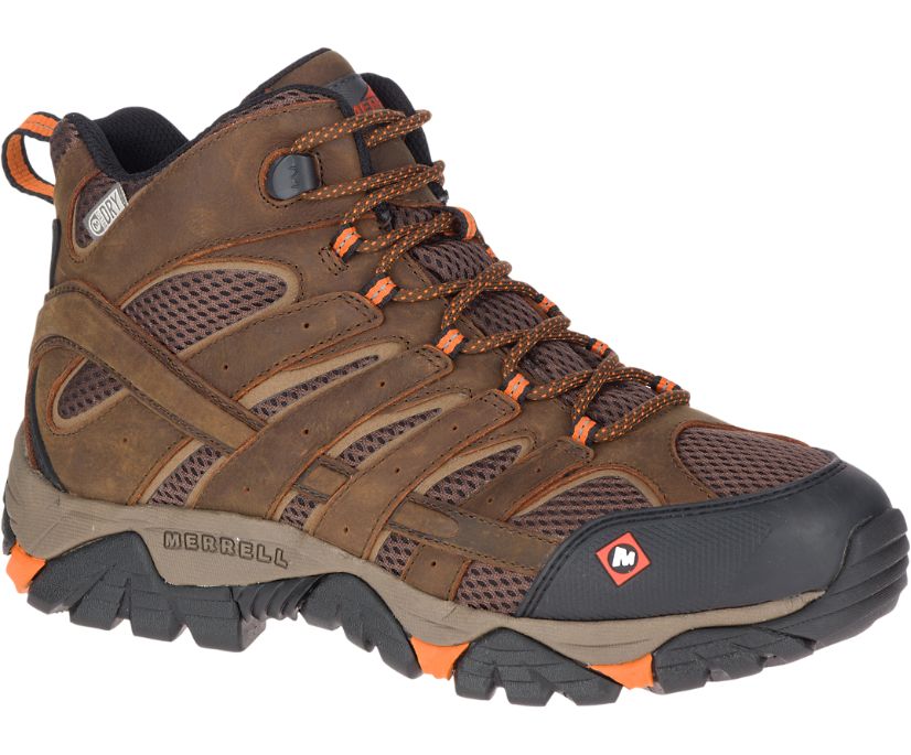 Buty Merrell Moab Vertex Mid Wasserdicht SR - Buty Robocze Męskie Merrell - Brązowe [HKEGT-0861]